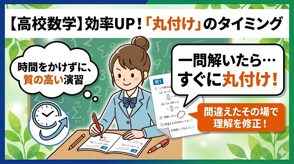 【中学生・高校生】数学の答え合わせのタイミング