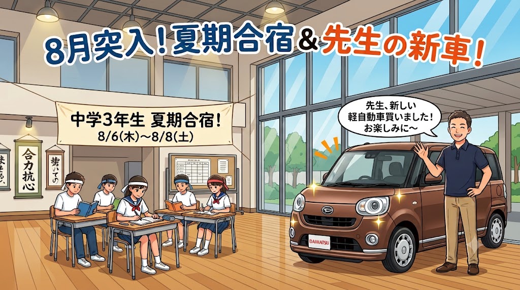8月に入り、夏期講習も中盤戦へ！