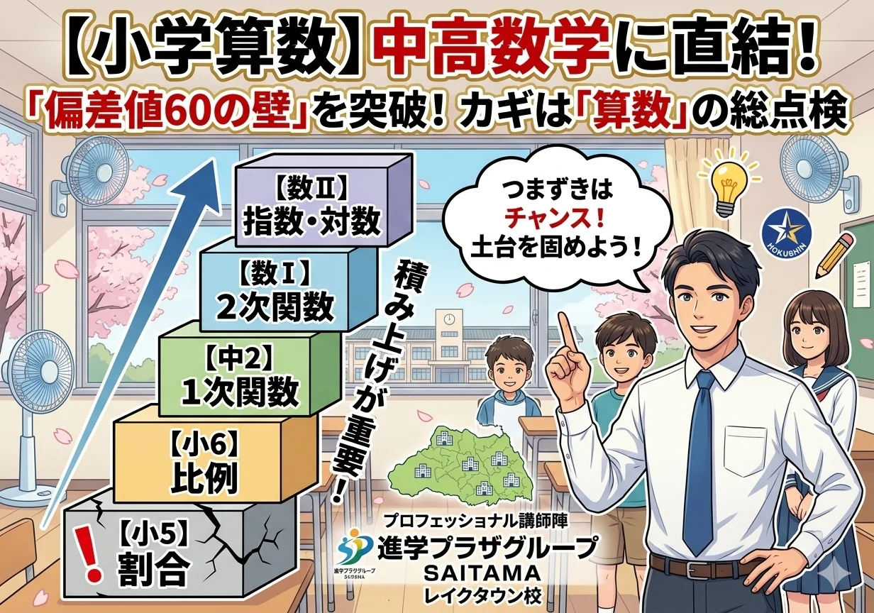★【小学算数】小学校の内容はこんなに中・高の内容に直結している？！【中・高数学】