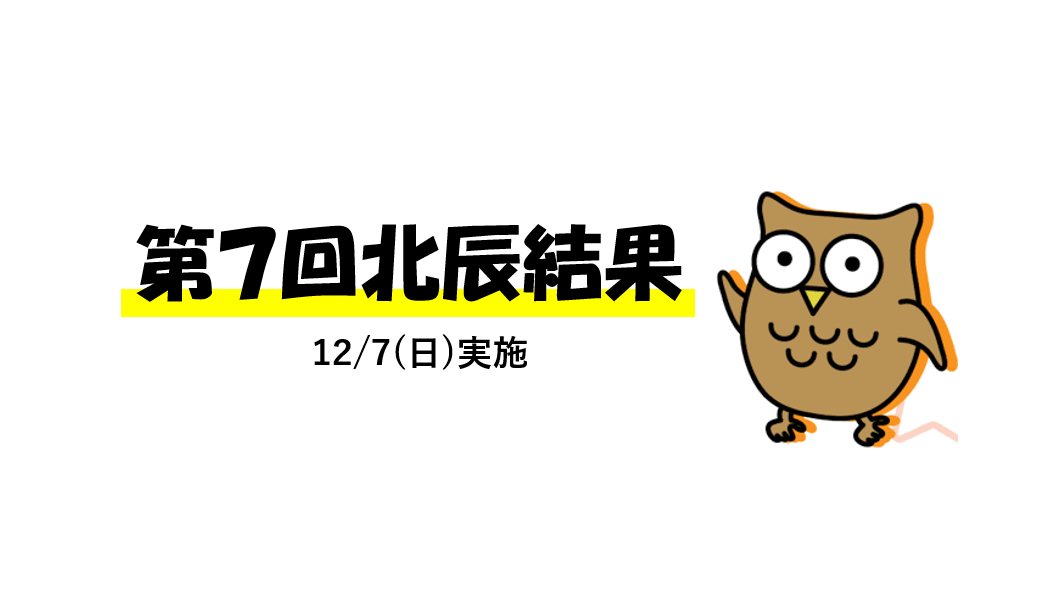 【中３生】第７回北辰結果が出ました！(12/7実施)
