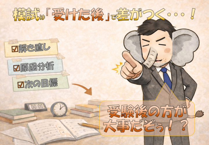 【高校生・模試】模試は「受けた後」で差がつく