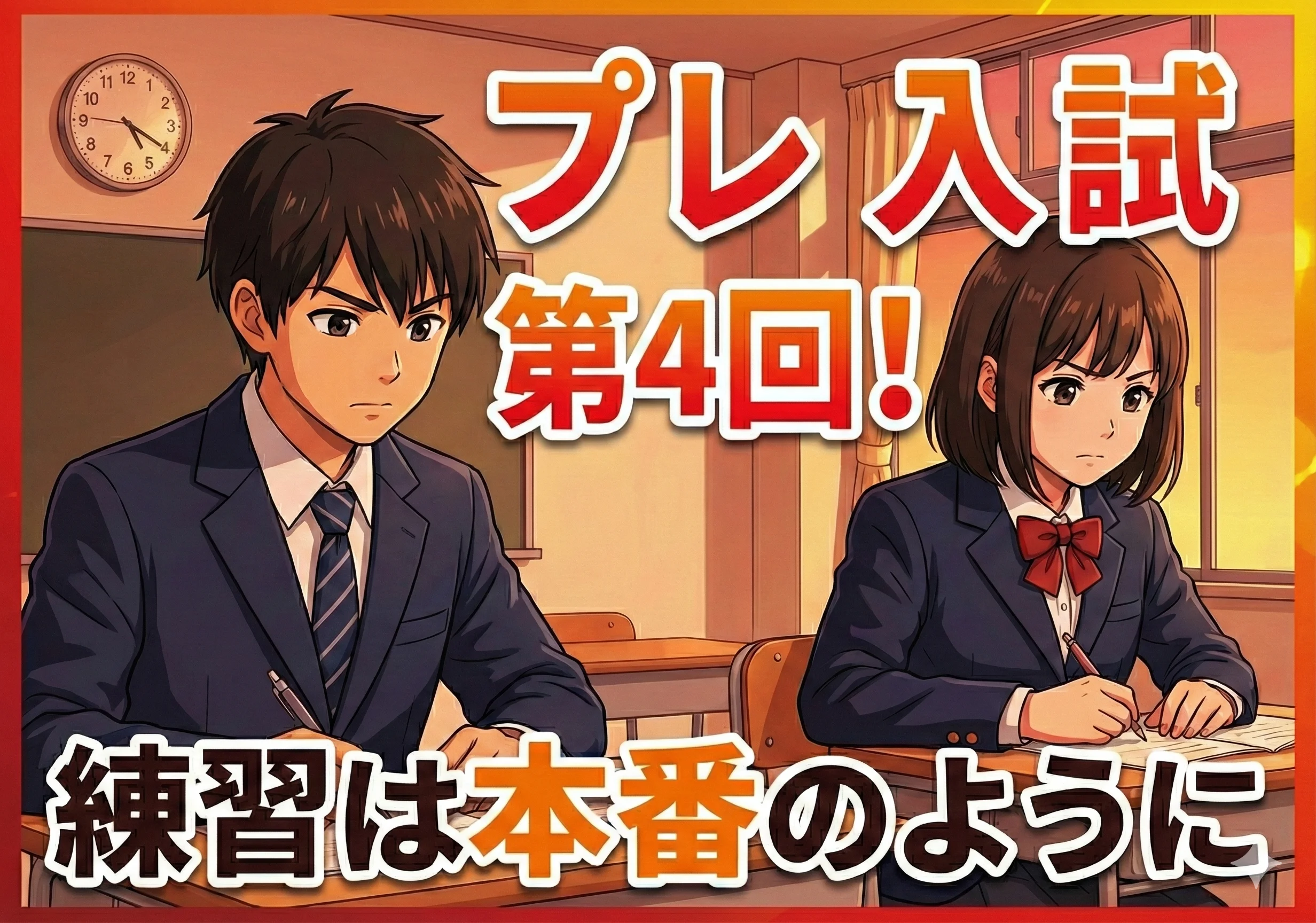 【中3】第4回プレ入試【中1～中2】定期テスト対策ワーク学習会②開催！―降雪にも負けない闘志を燃やせ🔥―