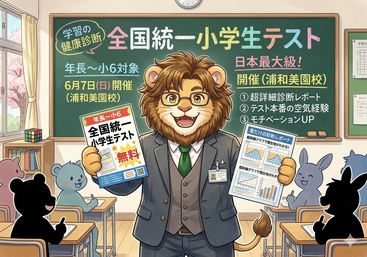 【年長～小6】学習の健康診断、無料で受けてみませんか？日本最大級の「全国統一小学生テスト」