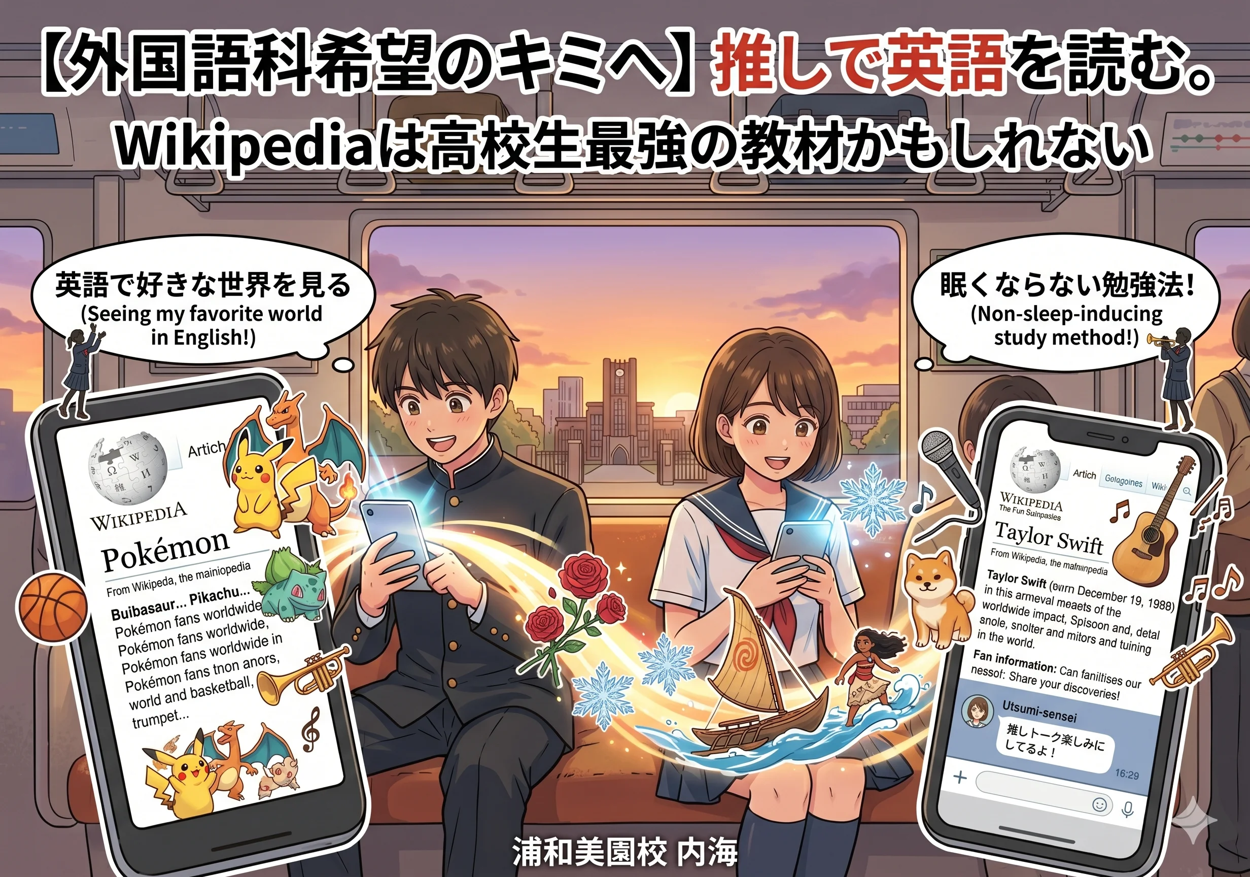 【外国語科志望のキミへ】推しで英語を読む。Wikipediaは高校生最強の教材かもしれない