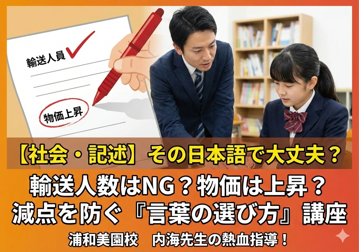 ■ミス激減の思考法①■【社会・記述対策】その「日本語」で大丈夫？減点を防ぐ「語彙の使い分け」講座